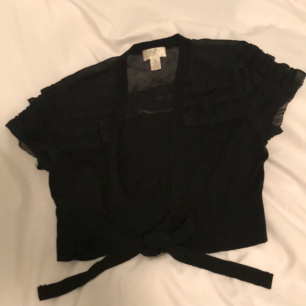 Ann Taylor LOFT black cardigan